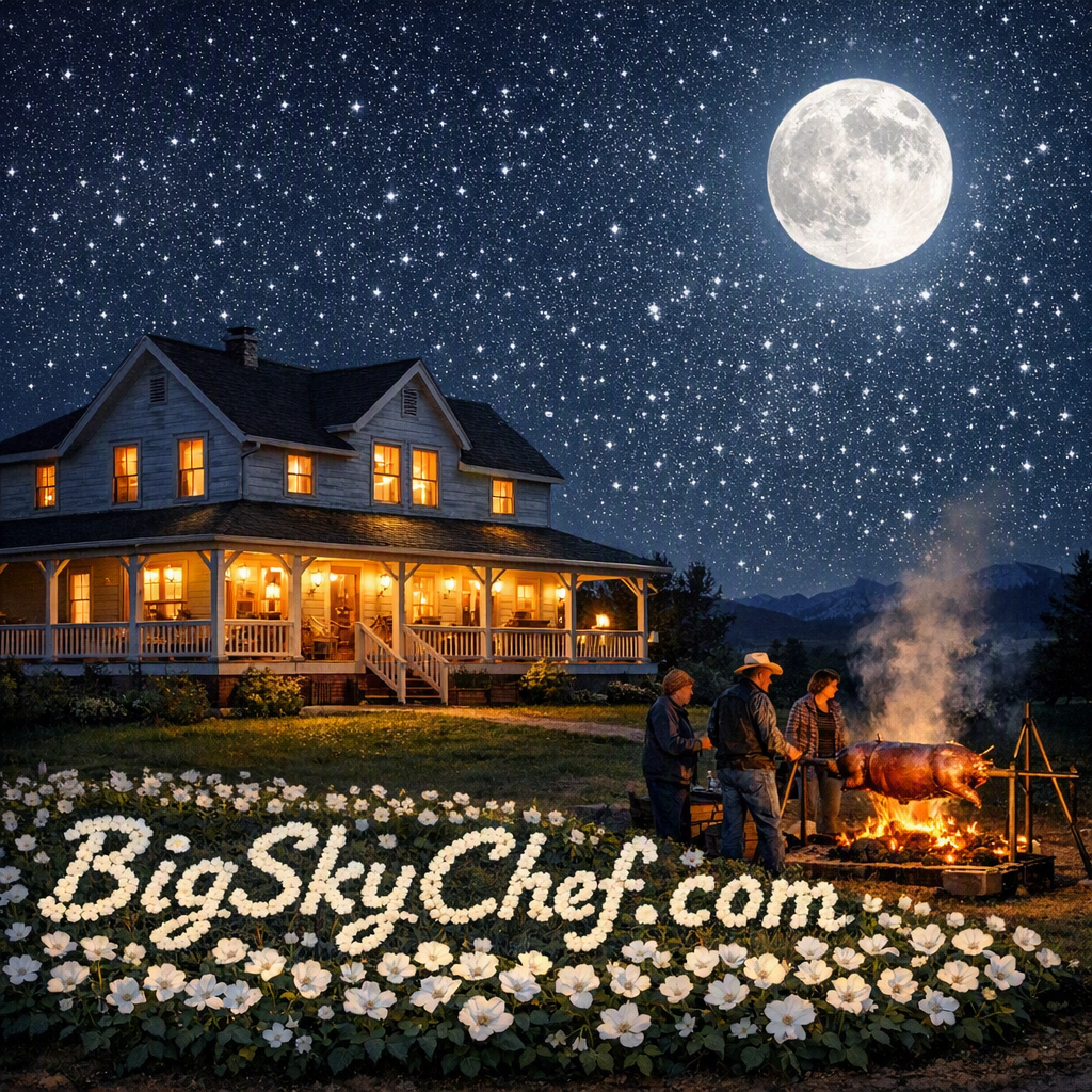 Moonlit Montana Farmhouse